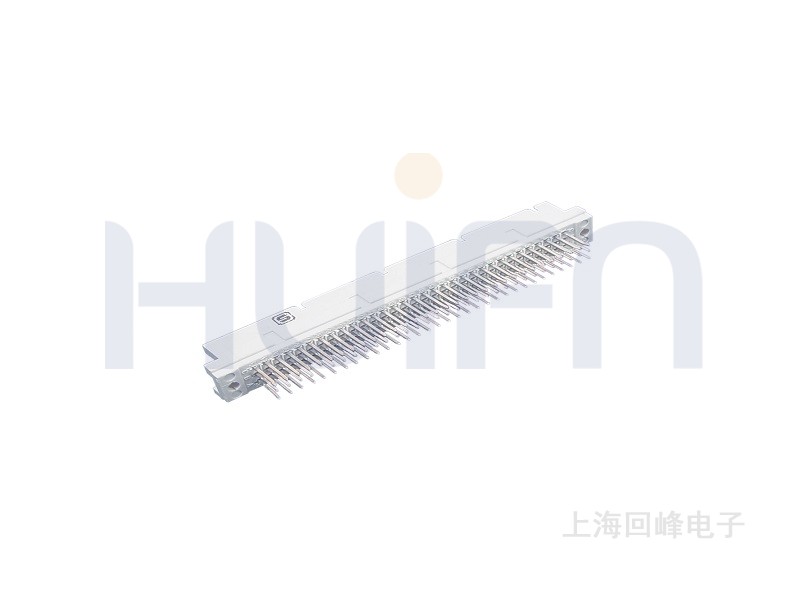 2.54mm 欧式 R型直公 焊板 3×32PIN 下板尺寸5.00 触点镀层Au 0.38μm Sn PBT 灰色 UL94V-0
