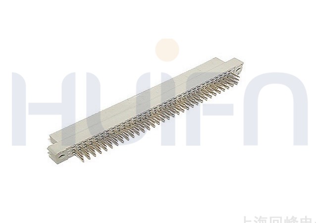 2.54mm 欧式 C型直母 焊板 3×32PIN 下板尺寸5.00 触点镀层Au 0.38μm Sn PBT 灰色 UL94V-0