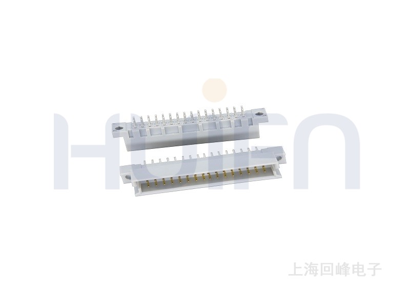 2.54mm 欧式 Q/2型直公 焊板 2×16PIN 下板尺寸3.75 触点镀层Au 0.38μm Sn PBT 灰色 UL94V-0
