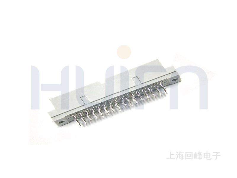 2.54mm 欧式 R型直公 压板 3×16PIN 下板尺寸5.00 触点镀层Au 0.38μm Sn PBT 灰色 UL94V-0