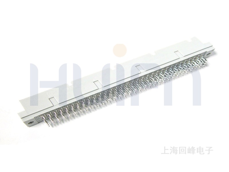O-2.54mm 欧式 R型直公 压板 3×32PIN 下板尺寸13.25(A18、A20、C18、C20)/5.0(其余PIN) ，5.0 触点镀层PdNi 0.38μm+Gold flash Sn PBT，Gold Flash Sn，Au 0.38μm, Au 0.76μm Sn PBT 灰色