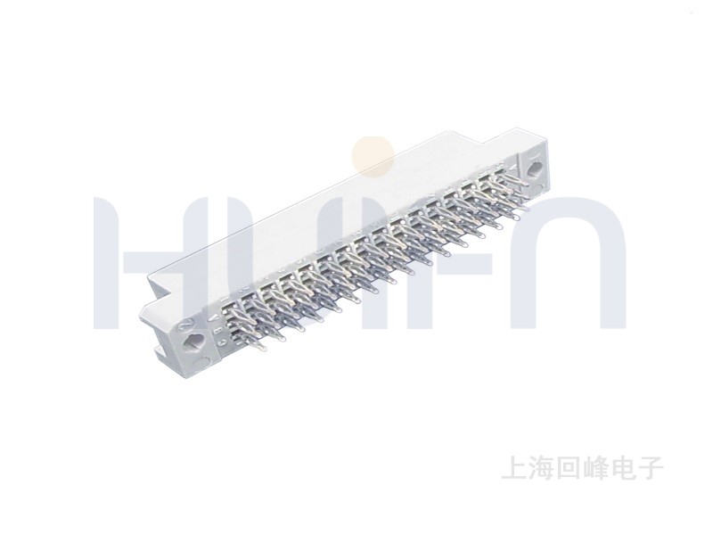 2.54mm 欧式 C型直母 压板 3×16PIN 引脚长4.25 触点镀层Au 0.38μm Sn PBT 灰白 UL94V-0