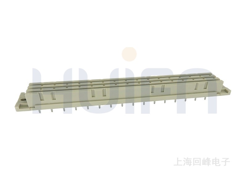 5.08mm 欧式 F型 3×16PIN 直母低型 压板 下板尺寸4.5 触点镀层Au 0.38μm Sn PBT 灰色 UL94V-0
