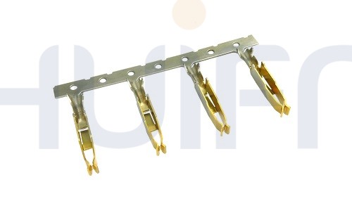 1835系列 5.08mm 欧式 F型 母端子 磷青铜 AWG20~26 镍底1.27μm 接触端镀Au 0.76μm