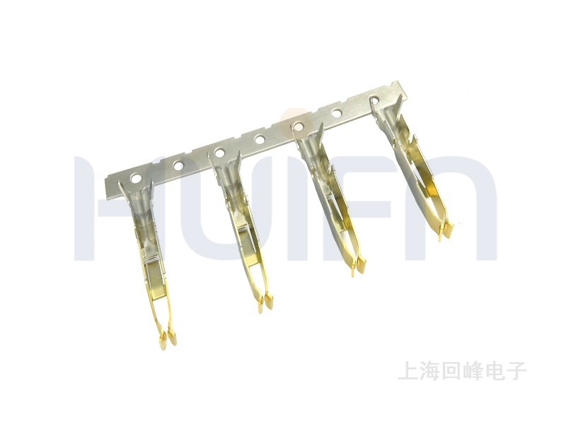 1835系列 5.08mm 欧式 F型 母端子 磷青铜 AWG16~20 镍底1.27μm 接触端镀Au 0.76μm